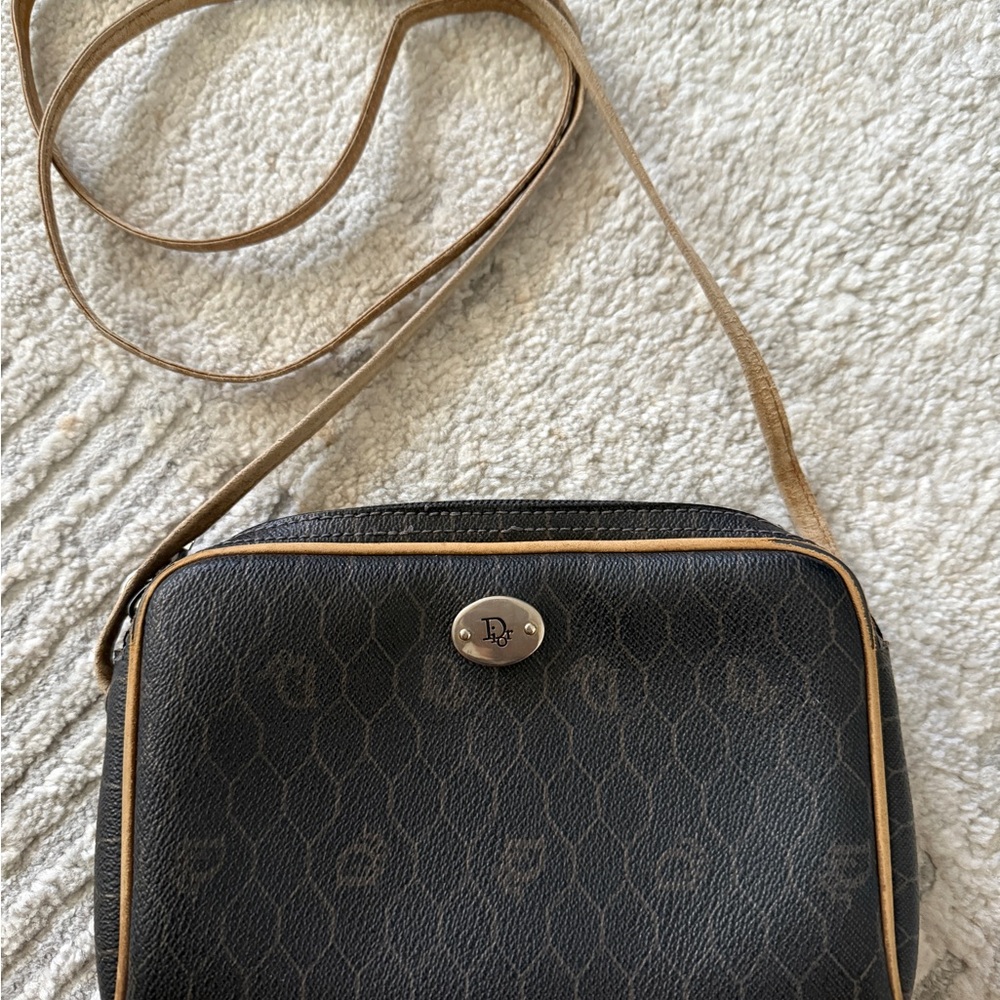 Dior Honeycomb Crossbody Bag with Monogram Elegance